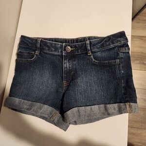 Denim Cuffed Shorts